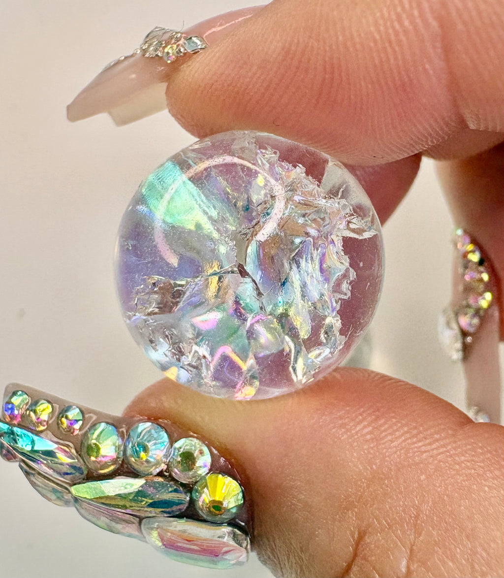 Fire and Ice Aura Quartz Sphere