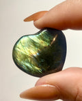 Carved Labradorite Heart
