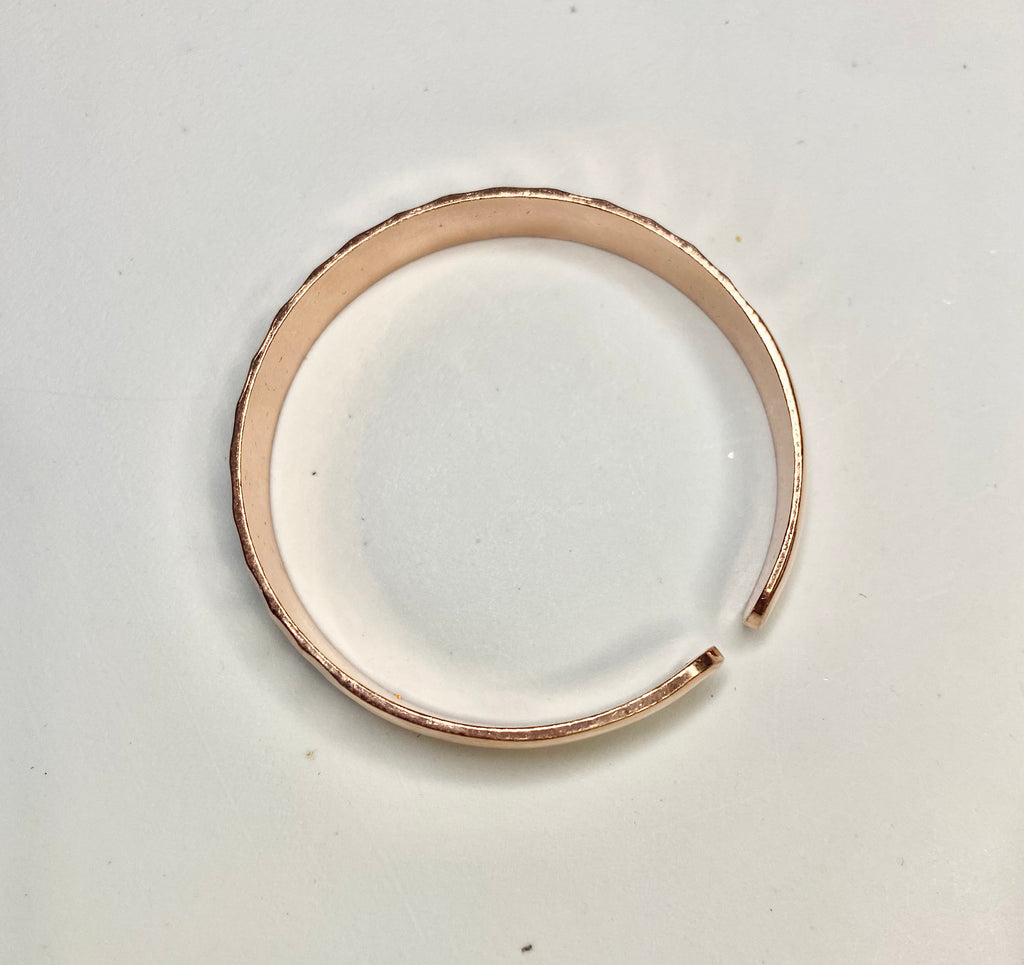 Pure Copper Hammered Bangle