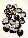 Black Sardonyx Hearts