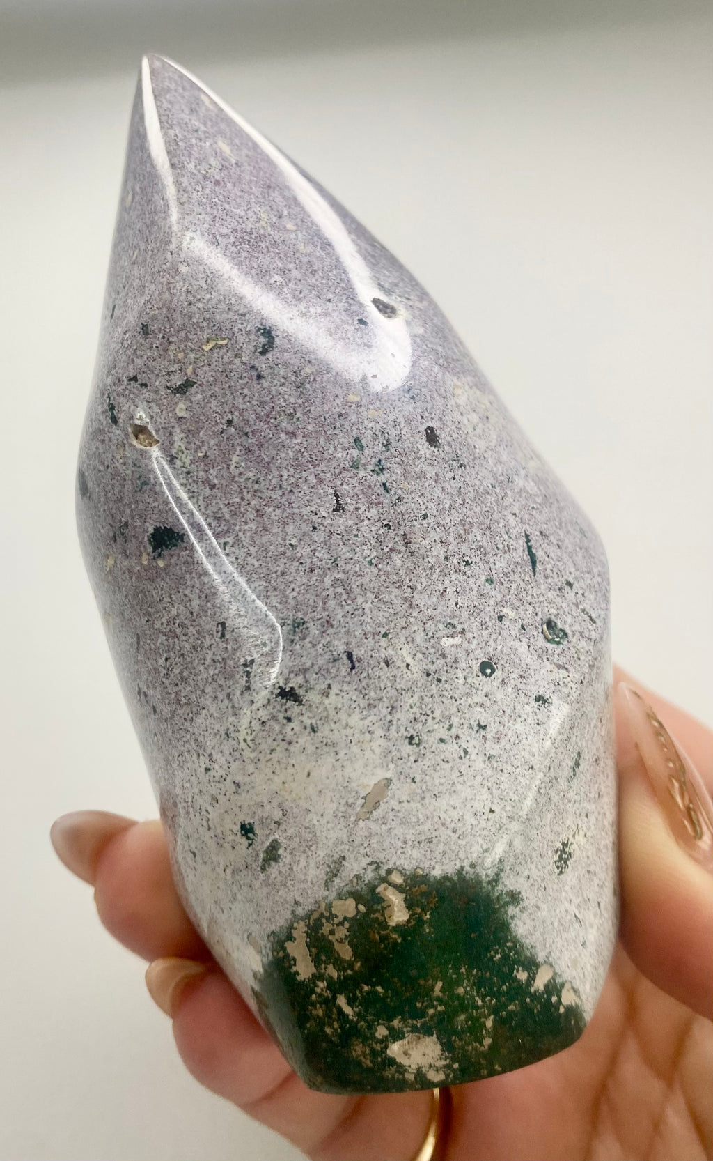 Carved Ocean Jasper Flame