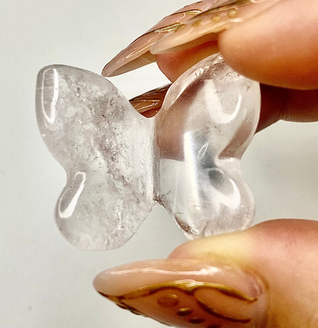 Carved Natural Crystal Butterflies