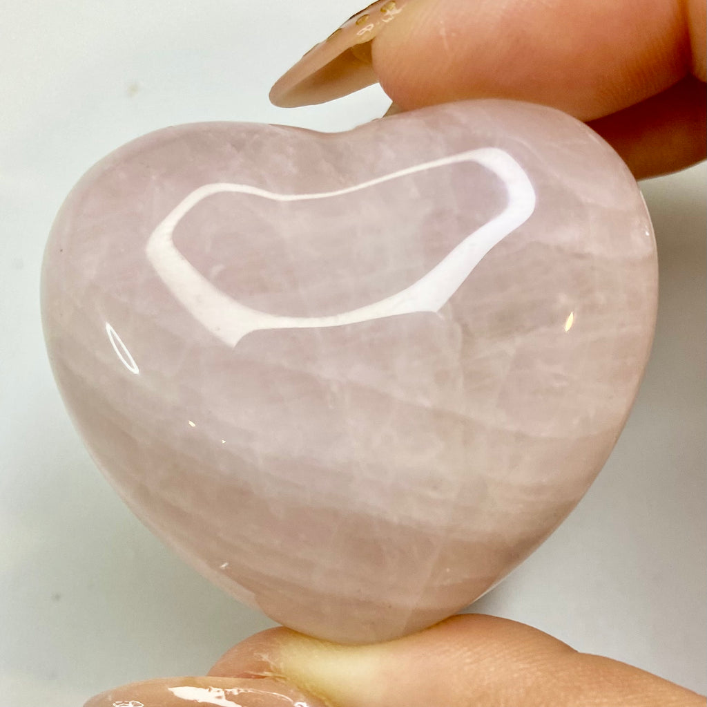 Carved Rose Quartz Heart