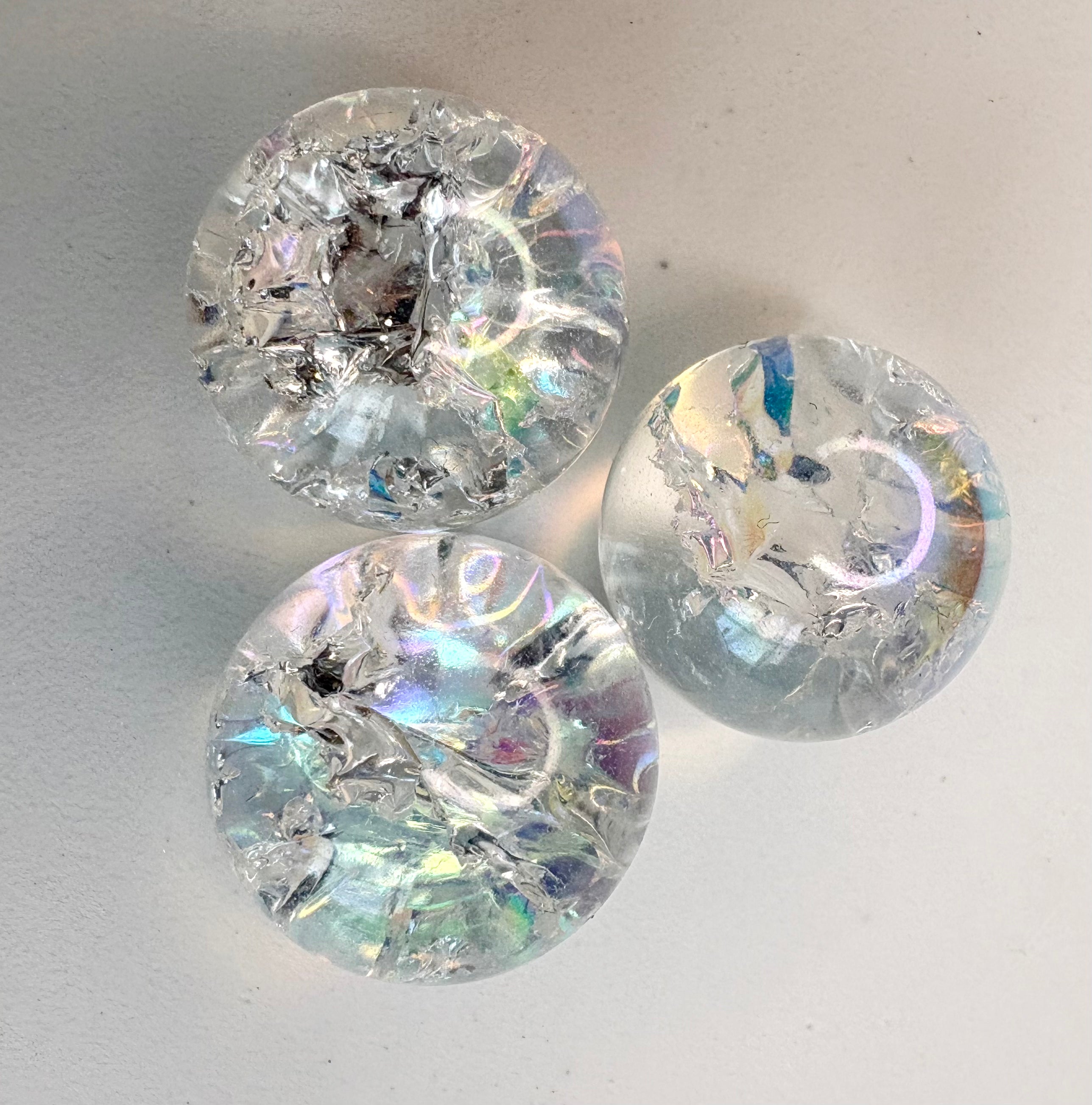Fire and Ice Aura Quartz Sphere