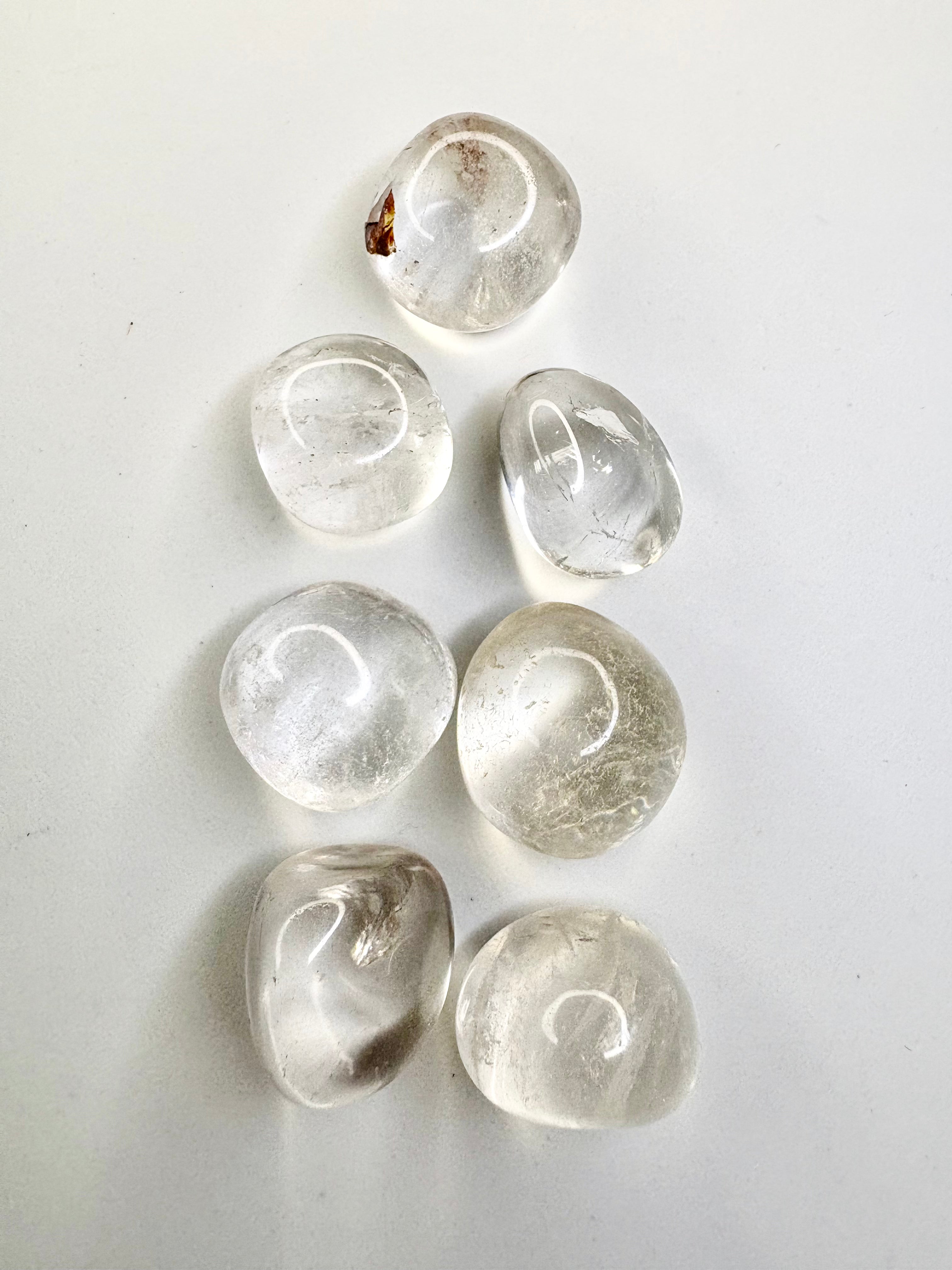 Clear Quartz Tumbles