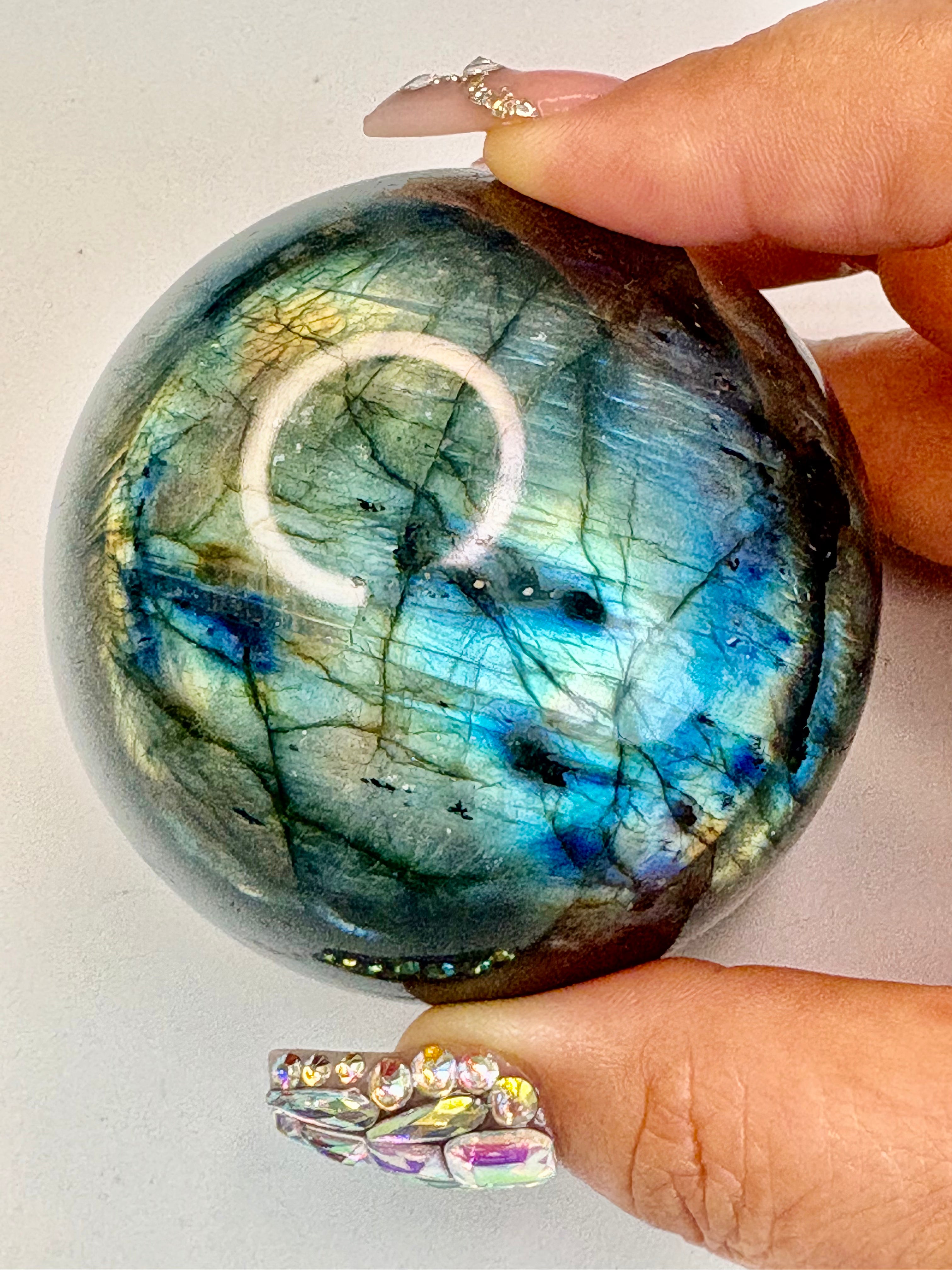 Flashy Labradorite Sphere