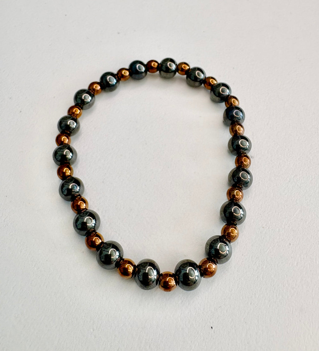 Copper & Hematite Bracelet