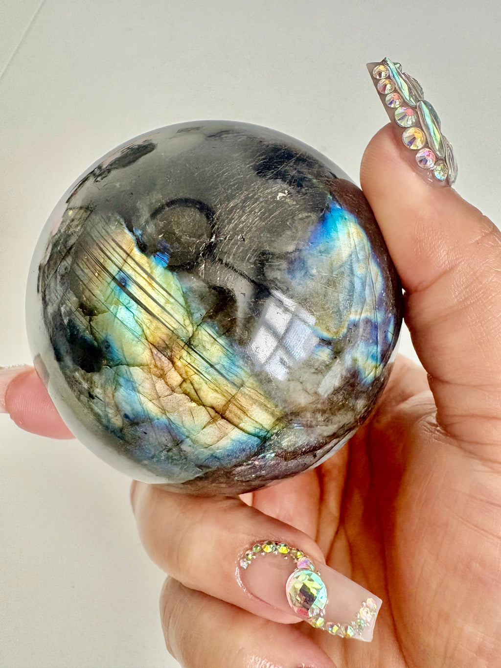 Flashy Labradorite Sphere