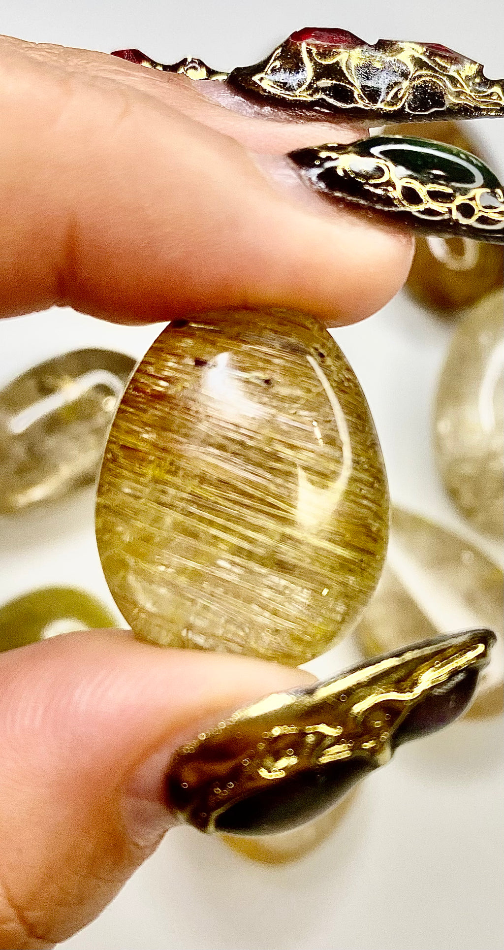 Golden Rutile Quartz Tumble
