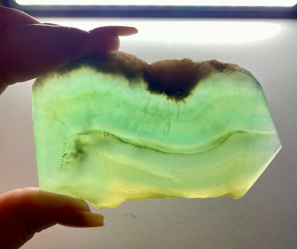 Raw Green Fluorite Slab