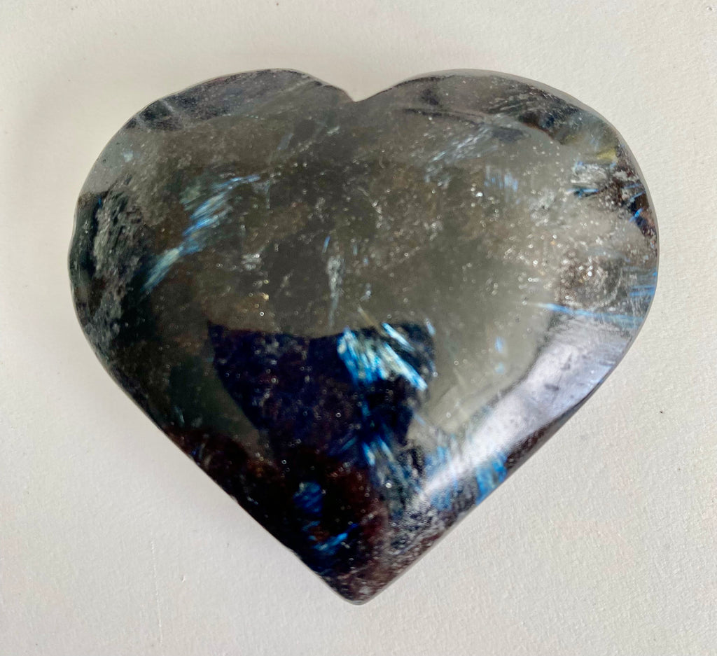Carved Labradorite Heart