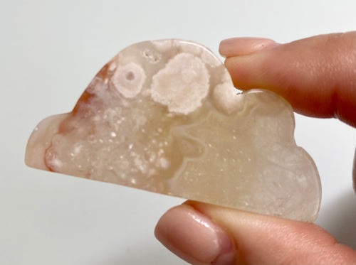 Carved Flower Agate Clouds