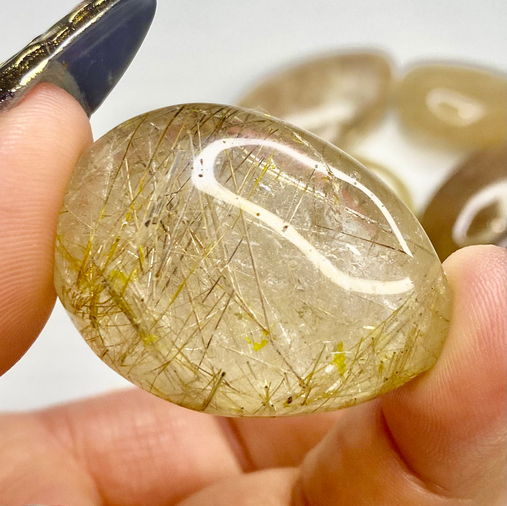 Golden Rutile Quartz Tumble