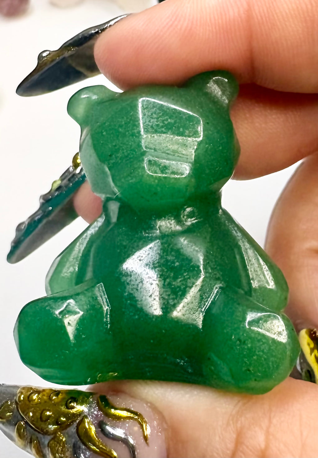 Carved Crystal Bears