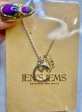 Sterling Silver Moon Necklace
