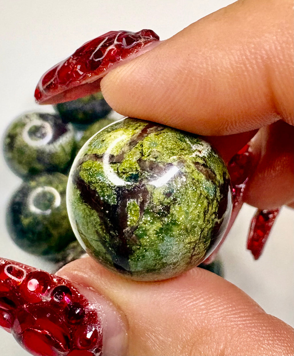 Dragon Bloodstone Spheres