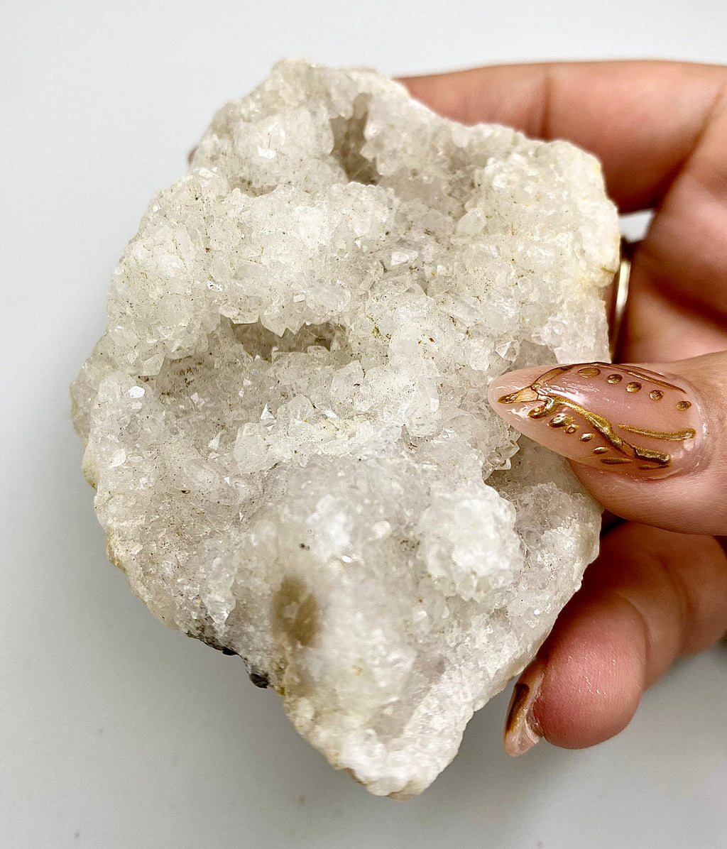 Natural Quartz Stalacite Geode