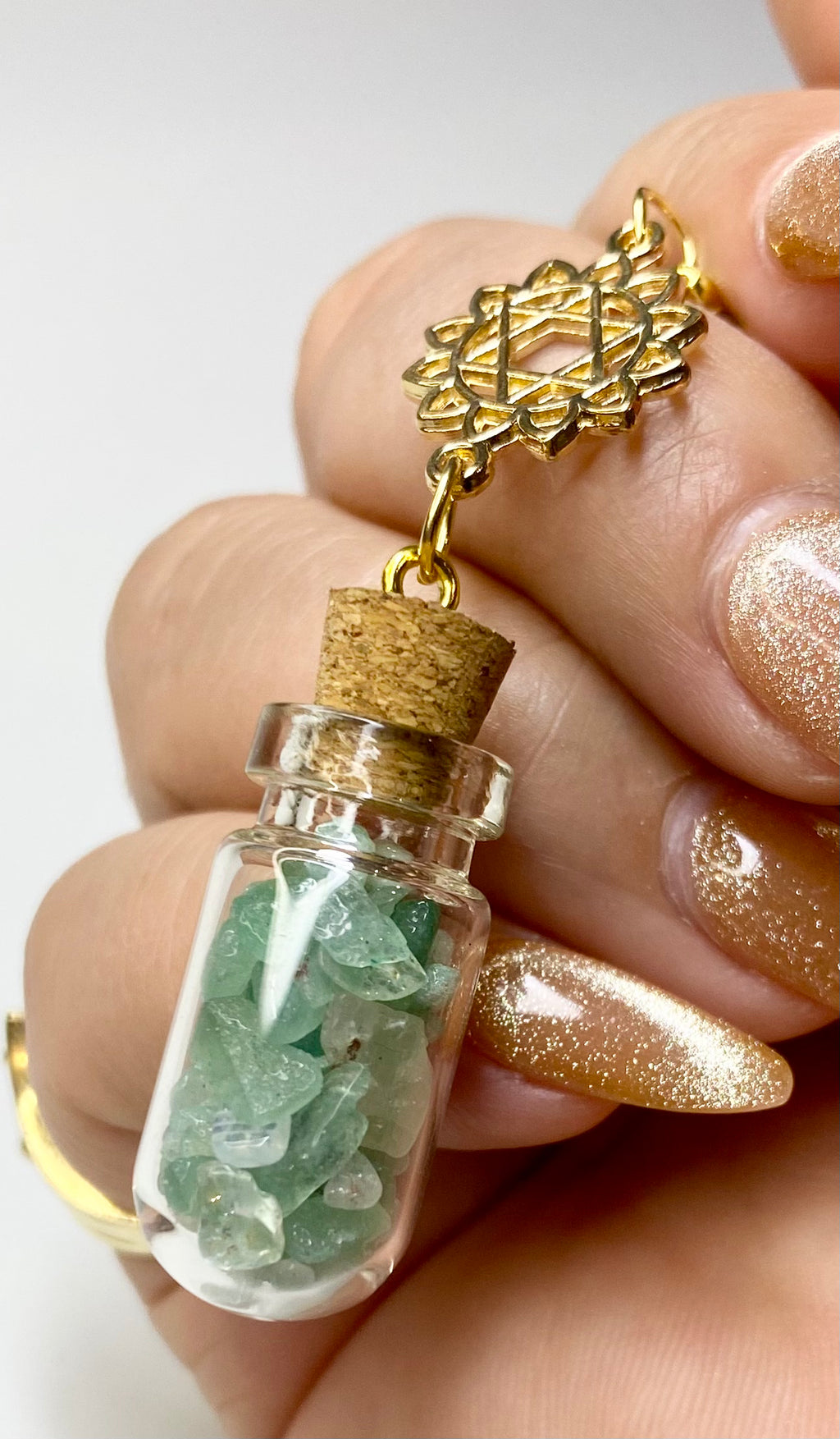 Natural Crystal Chip Charms