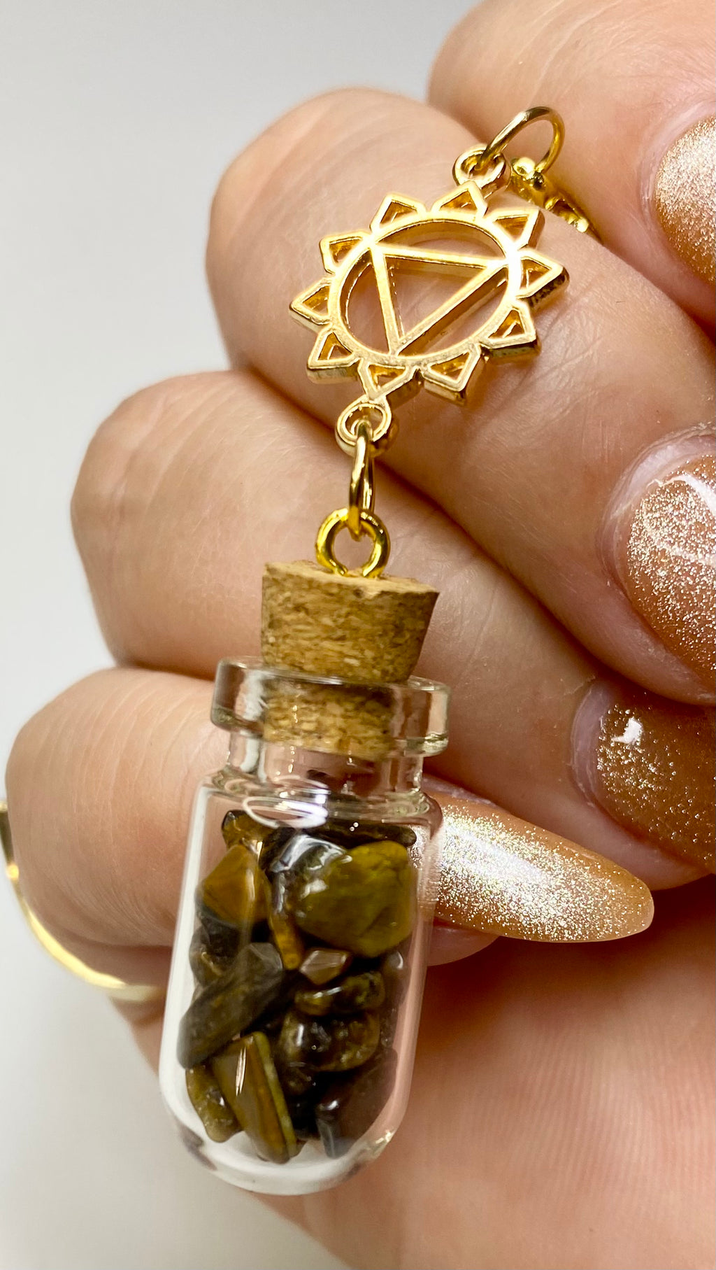 Natural Crystal Chip Charms