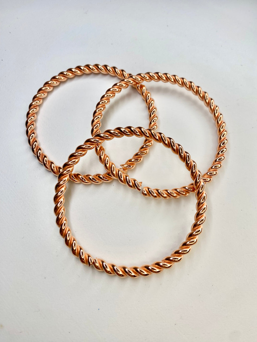 Twisted Copper Bangle