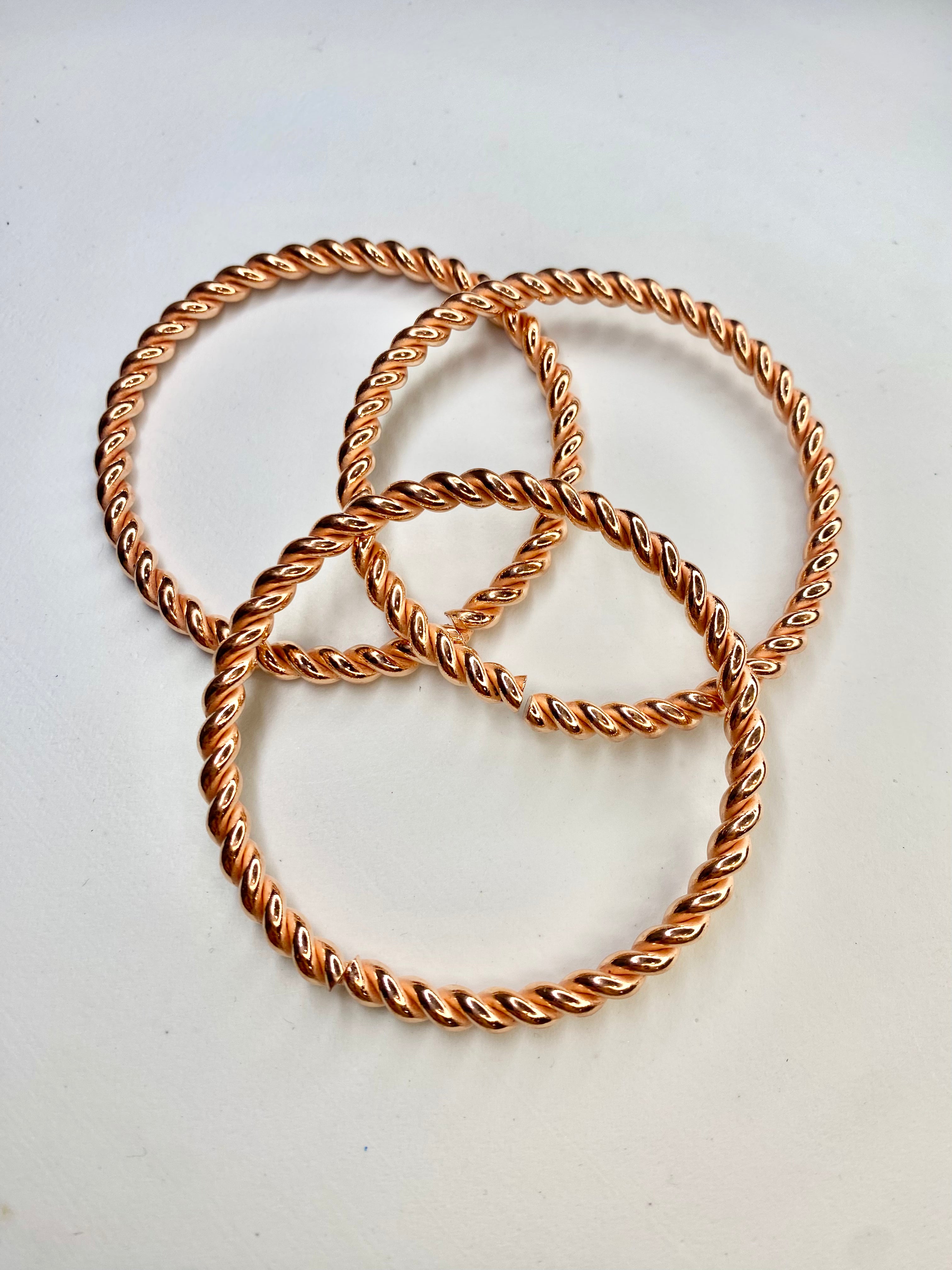Twisted Copper Bangle