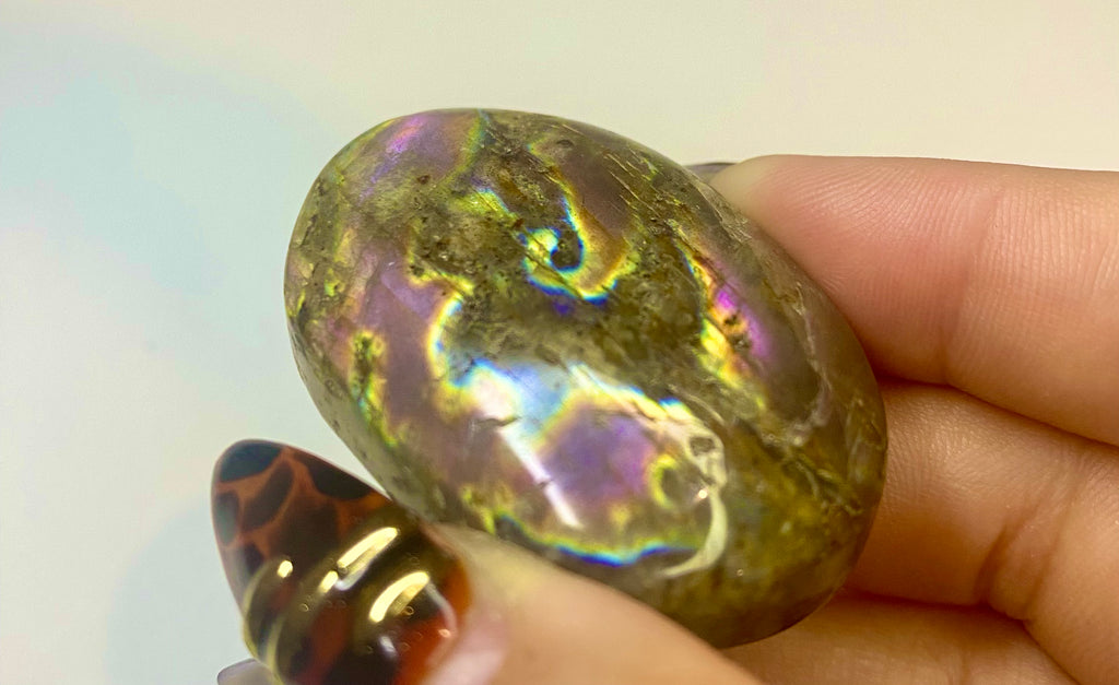 Flashy Labradorite Palm