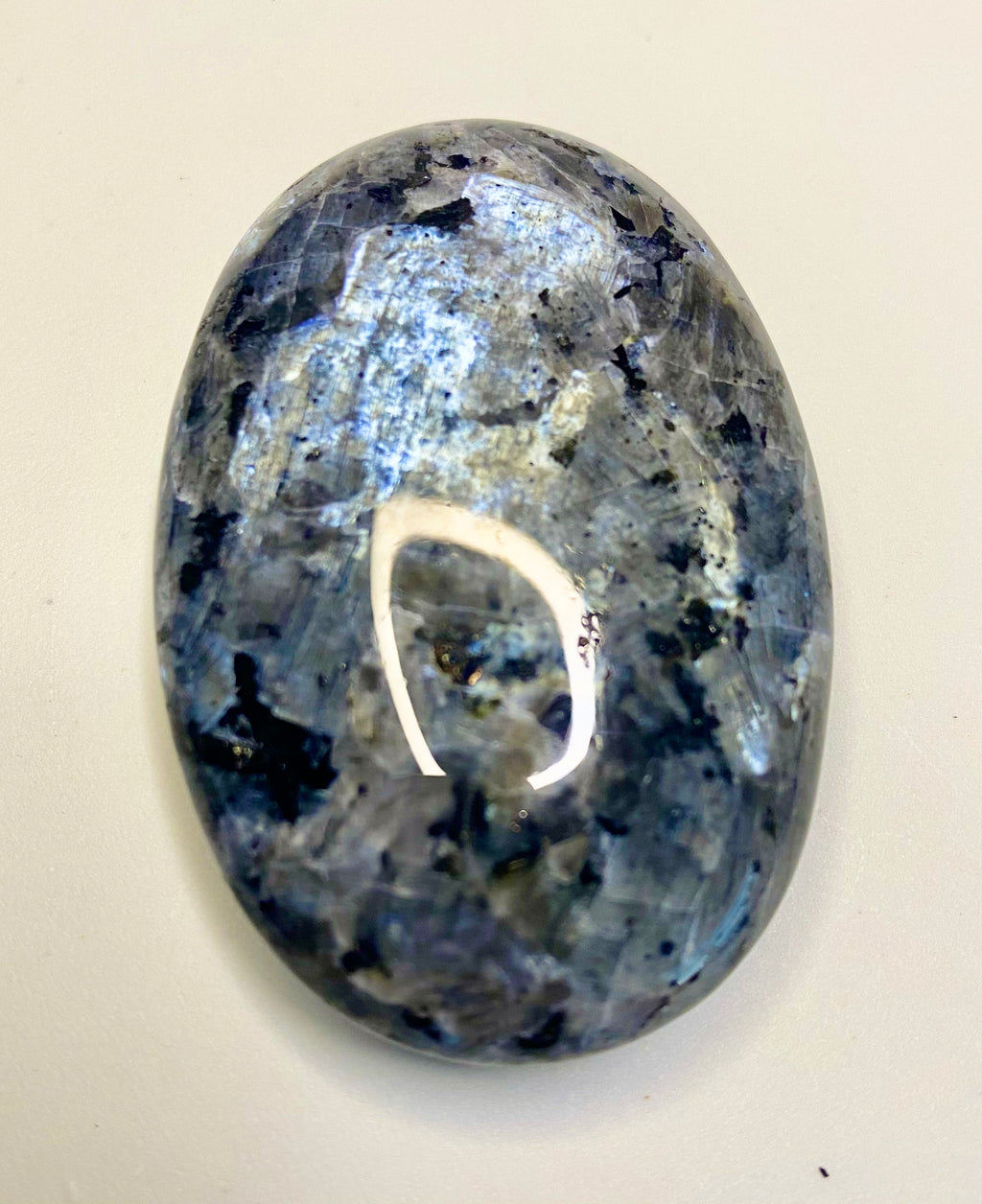 Larvikite Palm Stone