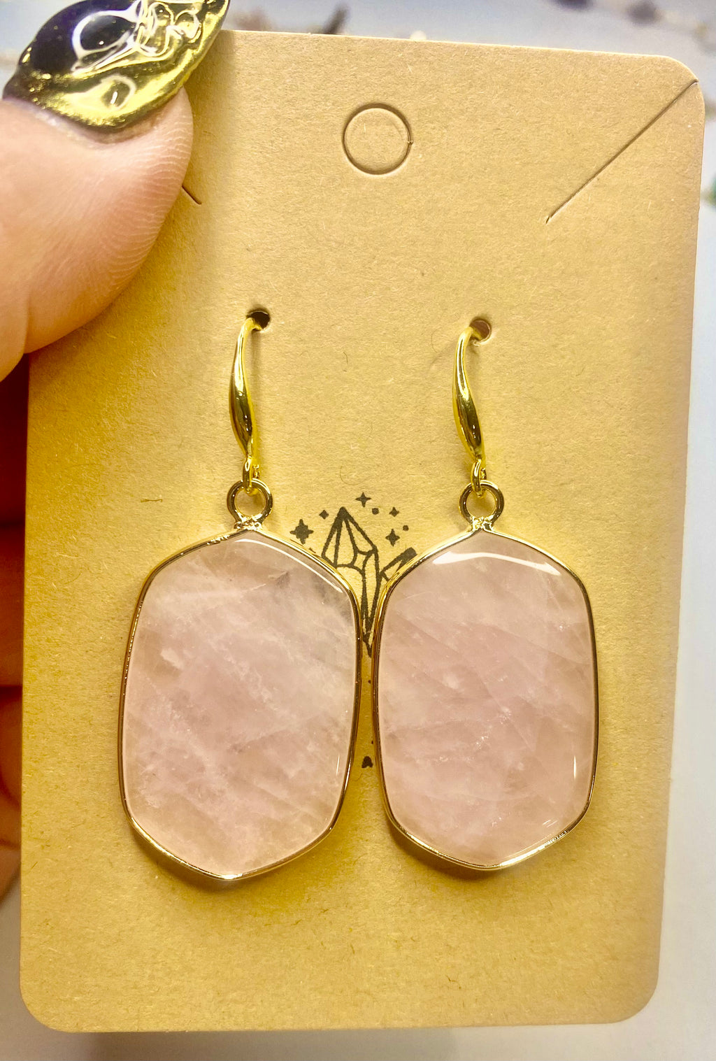 Rose Quartz Earrings