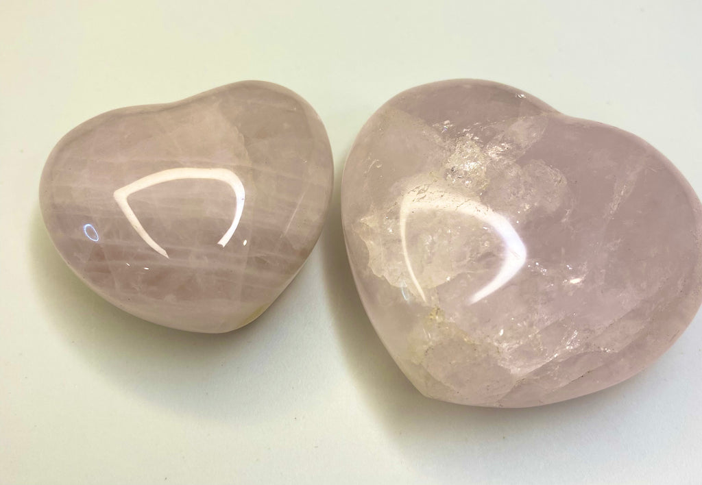 Carved Rose Quartz Heart