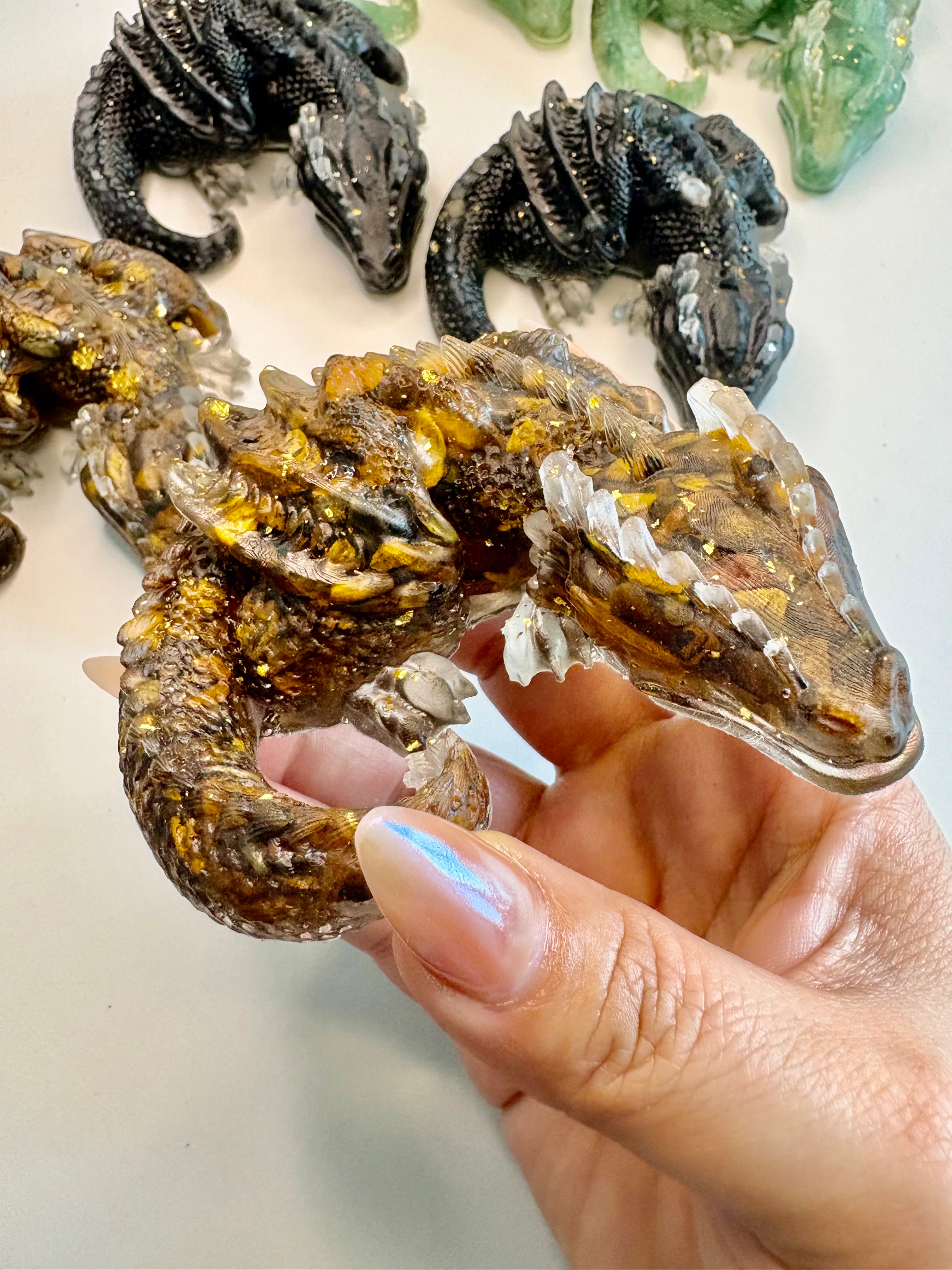 Crystal Resin Dragons