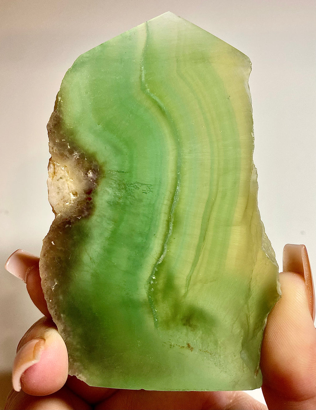 Raw Green Fluorite Slab