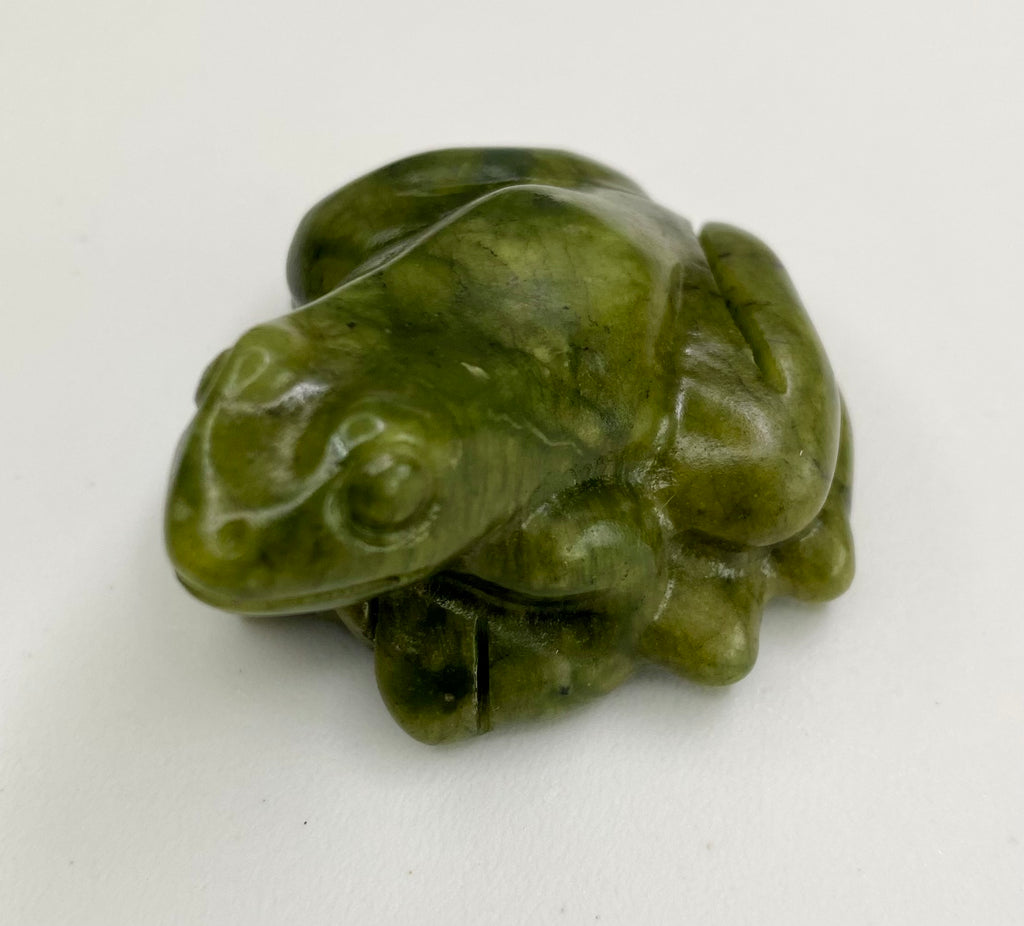 Carved Lucky Jade Frog