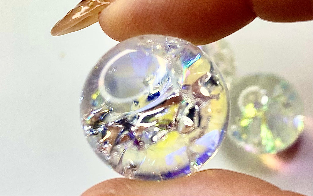 Fire and Ice Quartz Spheres