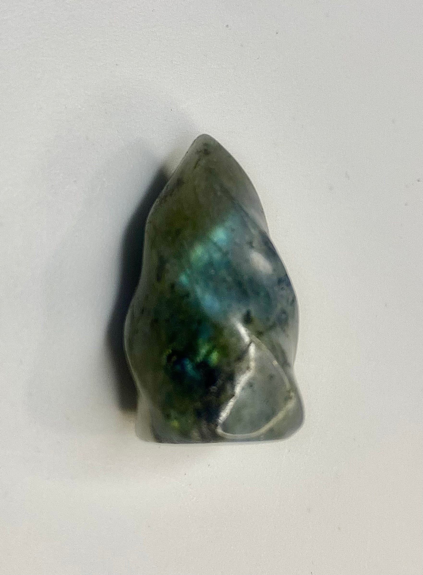 Mini Carved Labradorite Flame