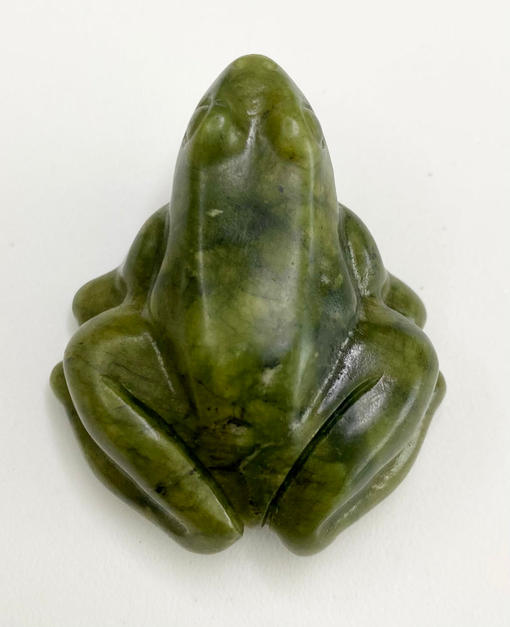 Carved Lucky Jade Frog