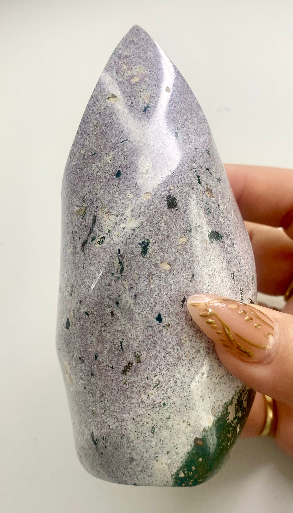 Carved Ocean Jasper Flame
