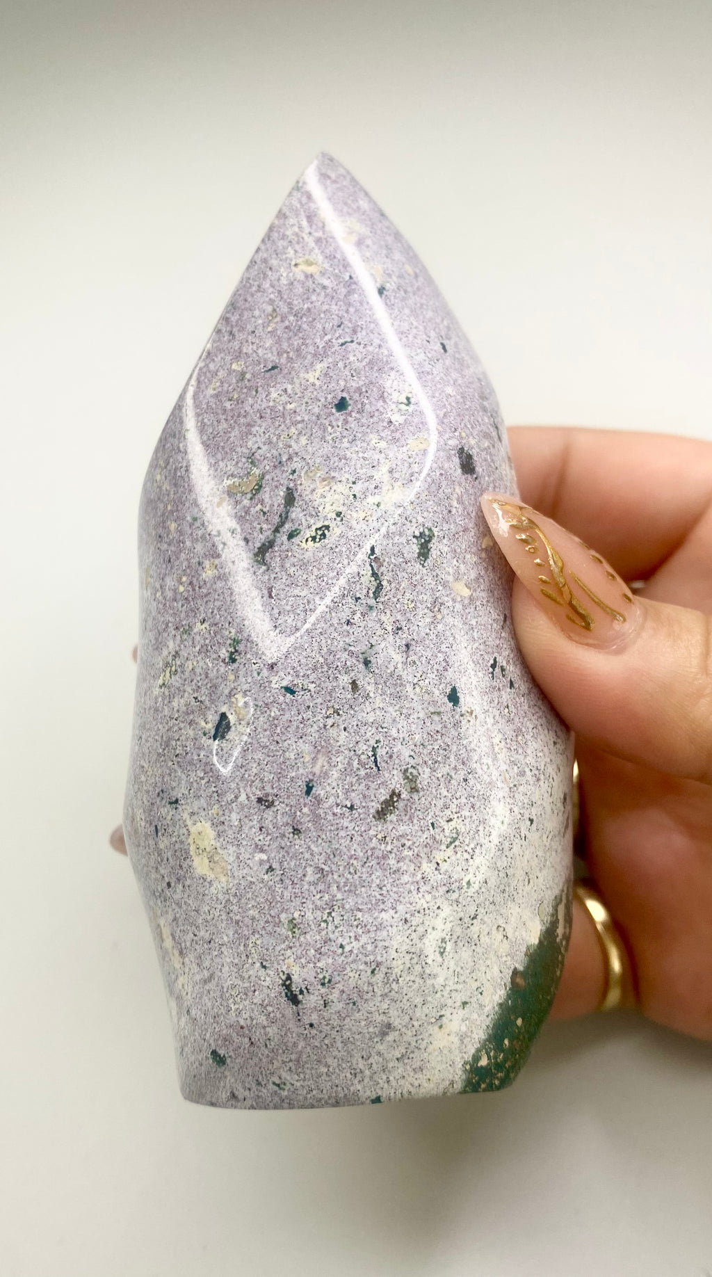 Carved Ocean Jasper Flame