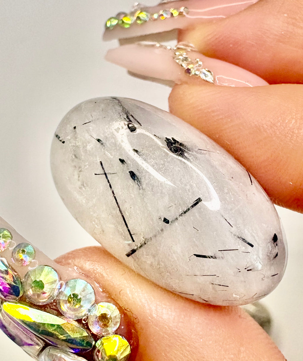 Tourmalinated Quartz Tumbles