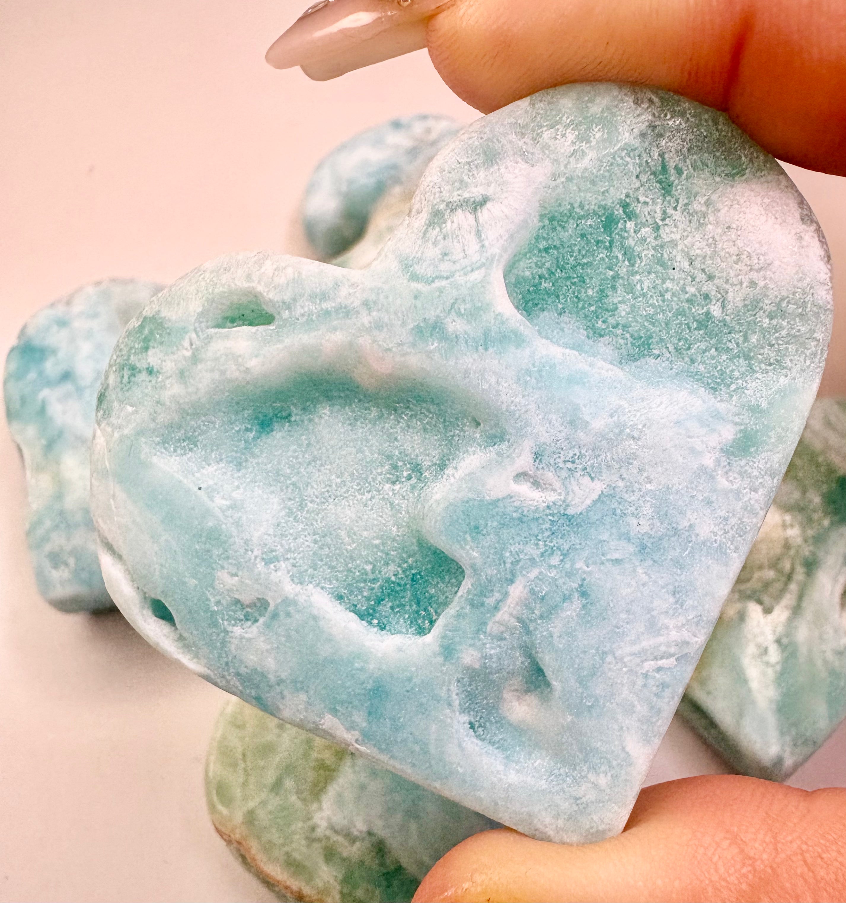 Hemimorphite Heart Option (B)