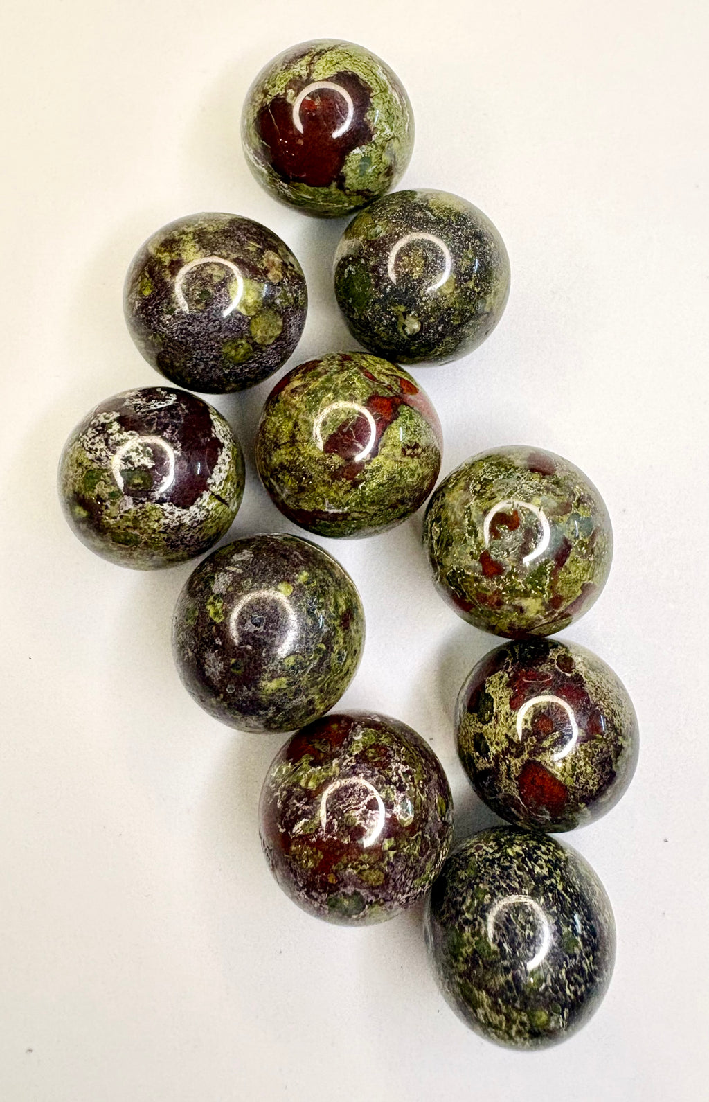Dragon Bloodstone Spheres