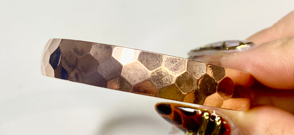 Pure Copper Hammered Bangle