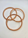 Twisted Copper Bangle