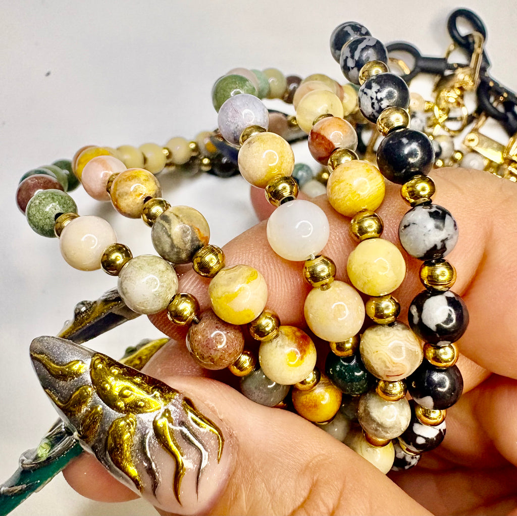 Natural Crystal Phone Lanyard