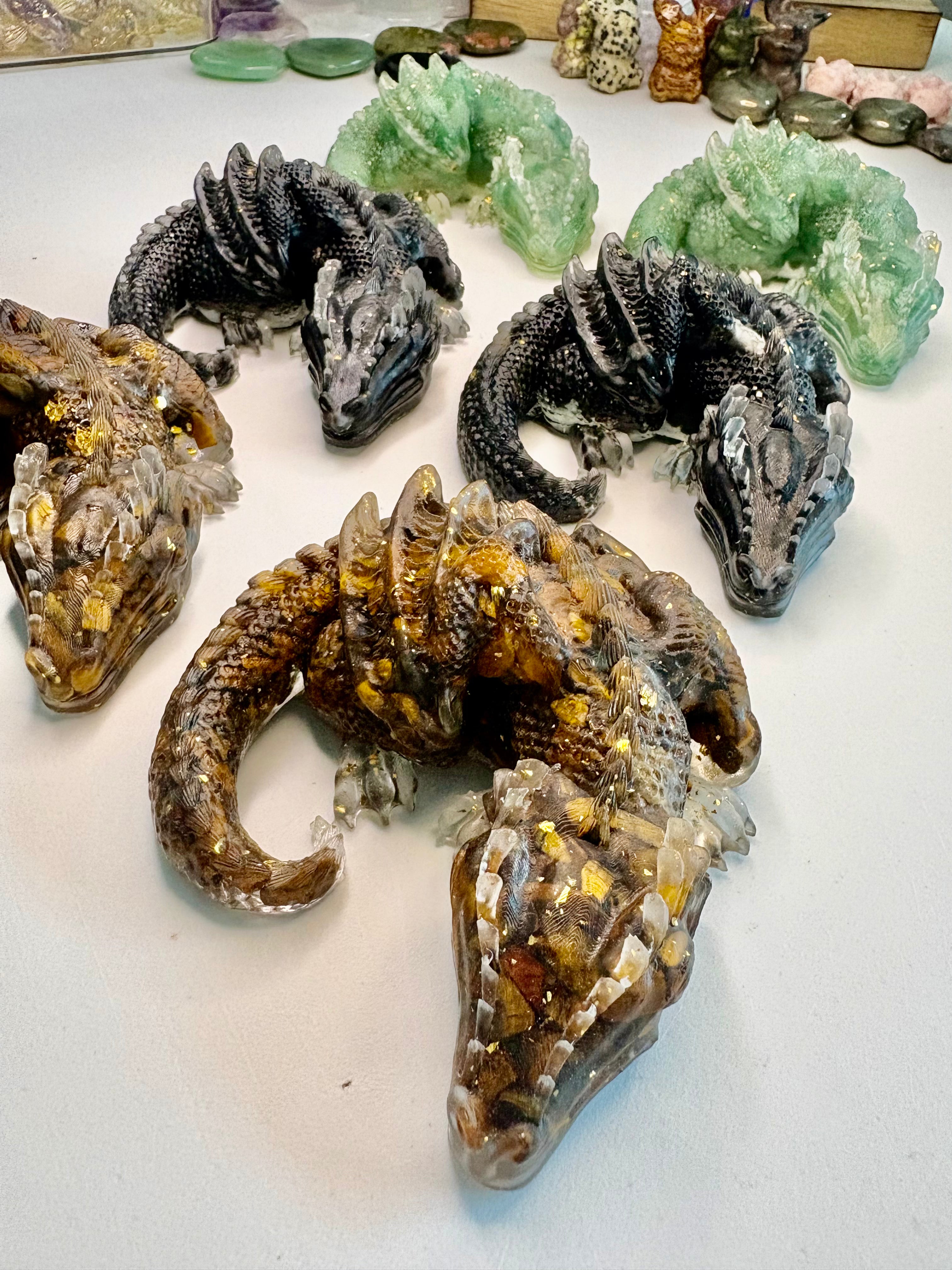 Crystal Resin Dragons