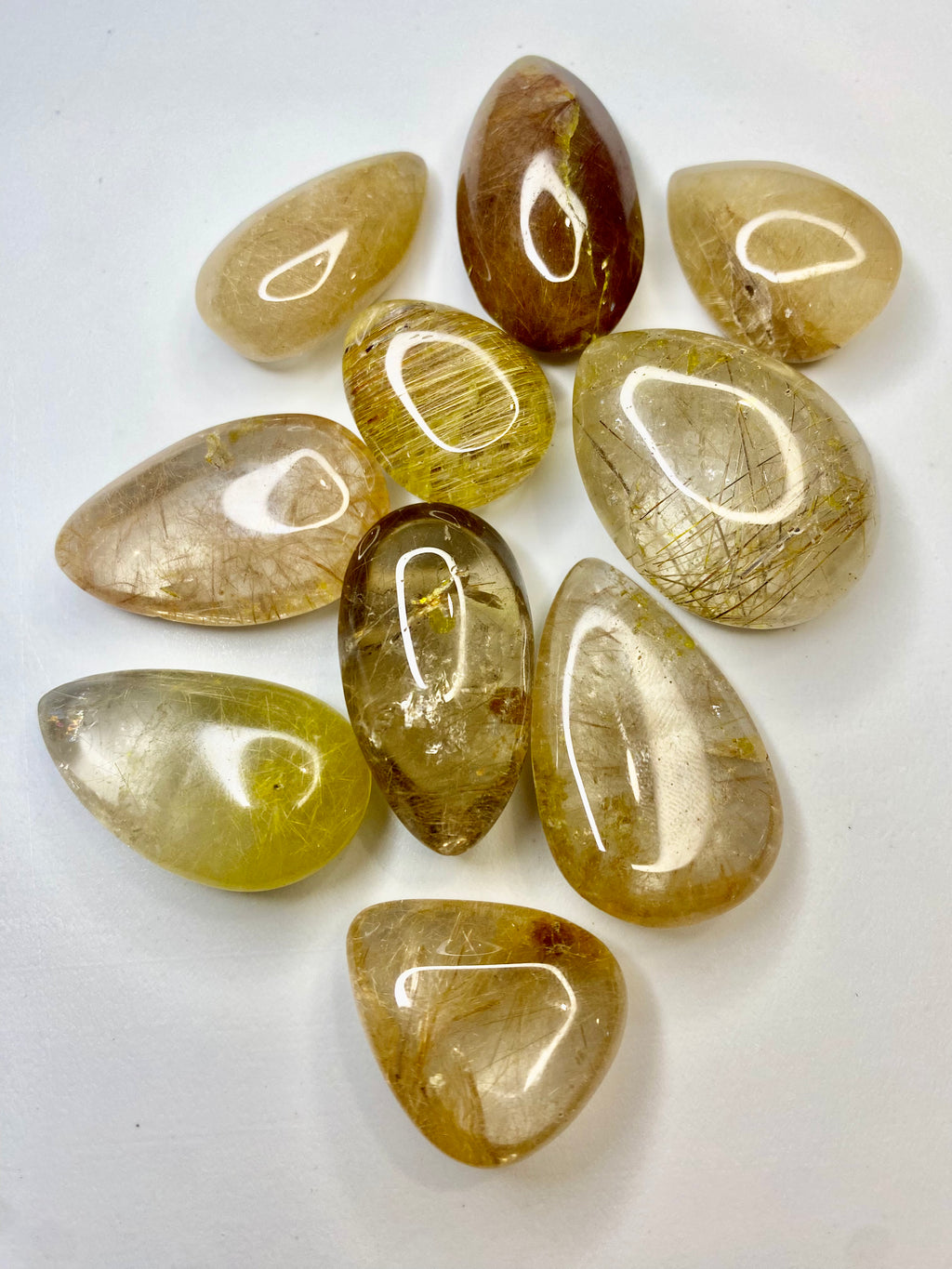 Golden Rutile Quartz Tumble