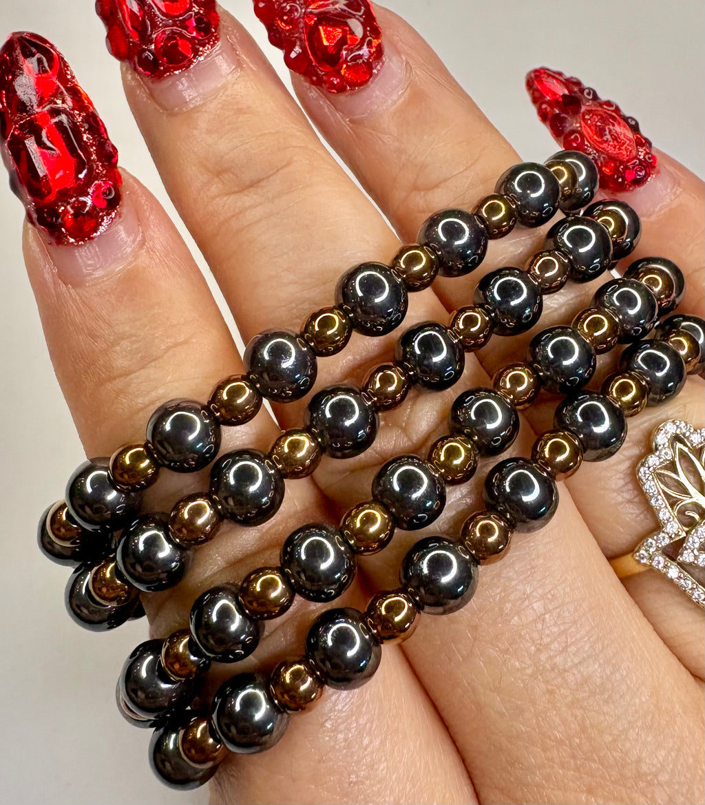 Copper & Hematite Bracelet