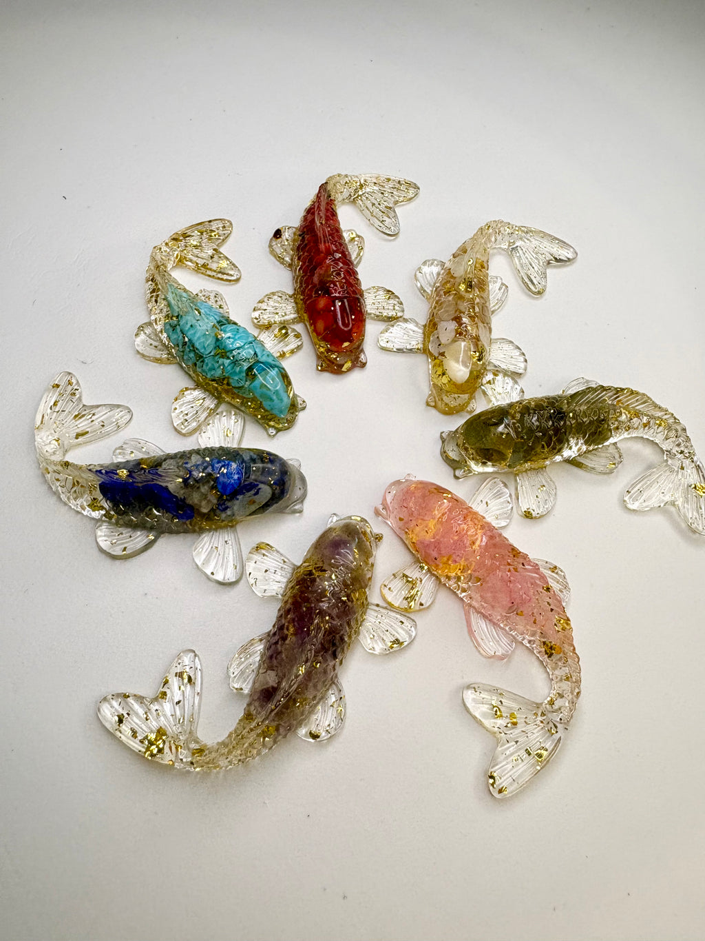 Resin Crystal Koi Fish