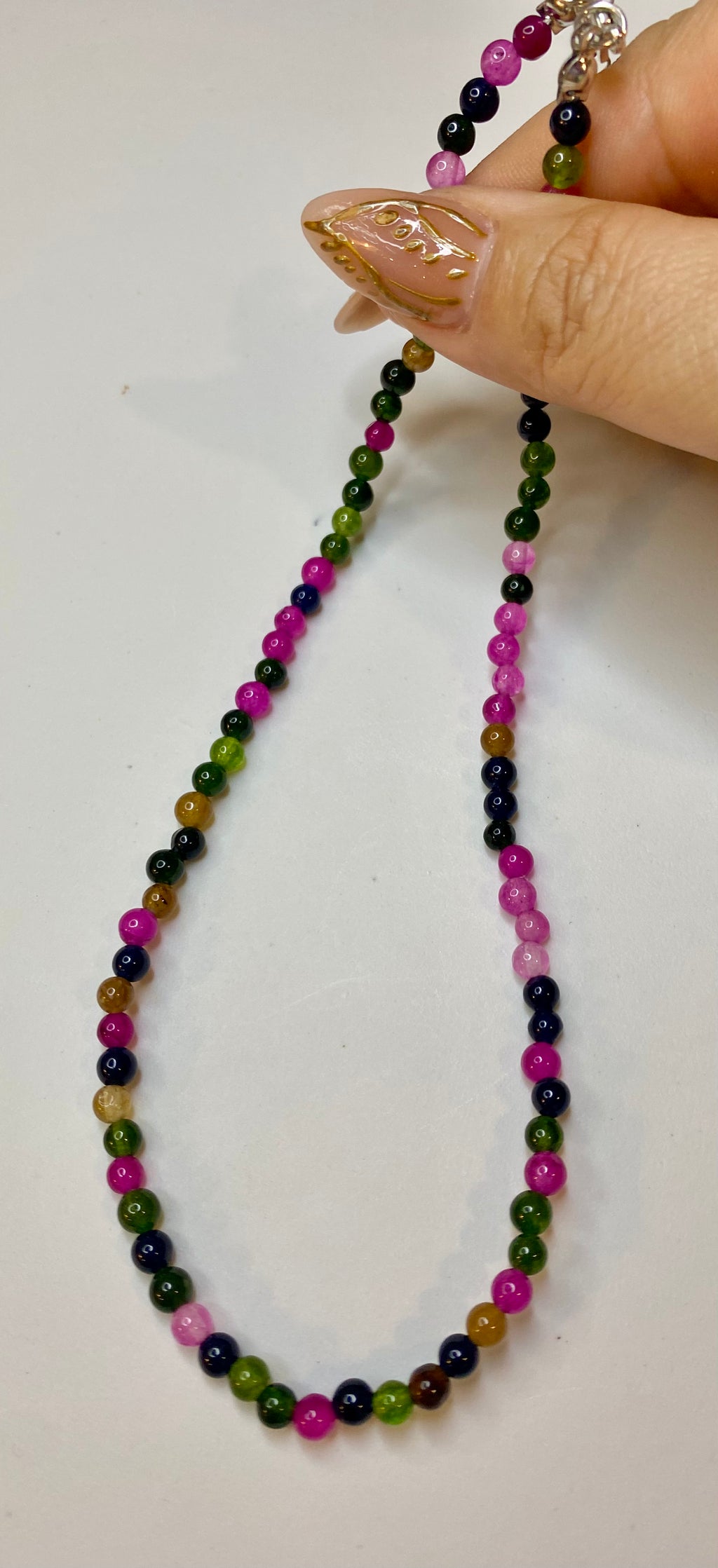 Natural Beaded Choker Necklace