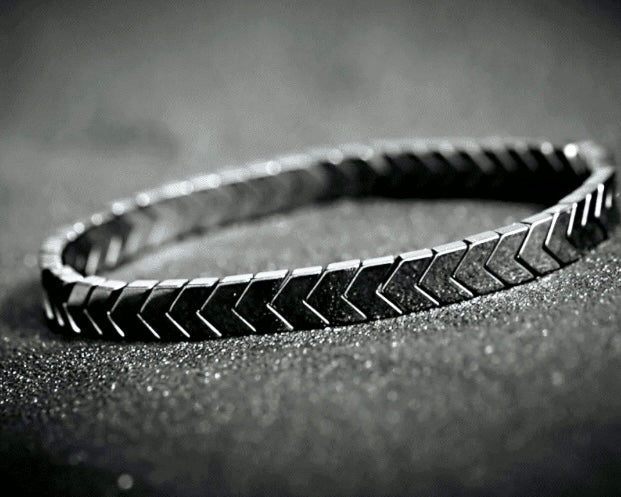 Hematite Arrow Design Bracelet