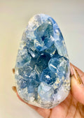 Celestite Geode Crystal Egg
